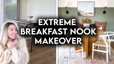 EXTREME BREAKFAST NOOK MAKEOVER | DIY IKEA BENCH SEAT HACK