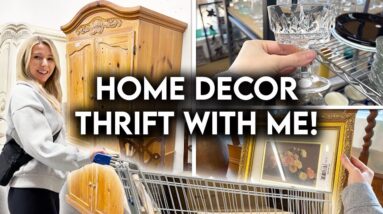 HOME DECOR MUST HAVES ON A BUDGET | THRIFT WITH ME + HAUL
